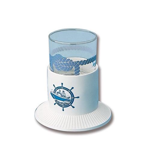 PORTA BICCHIERE A VENTOSA BIANCO