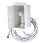 BOX DOCCIA"AFRODITE I" CON MISCELATORE+TUBO SPIRALATO 2,5MT CROMATA