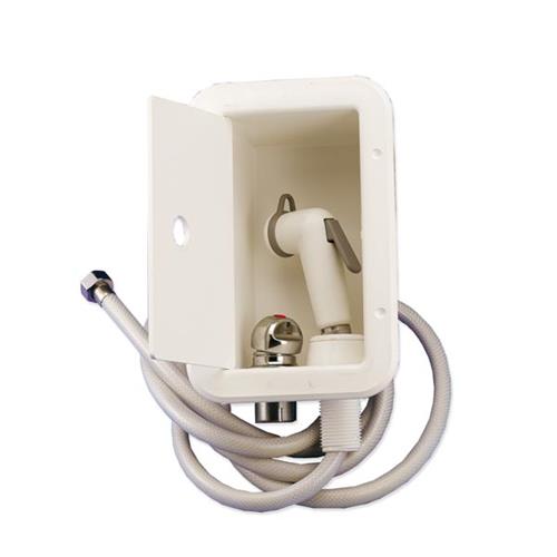 BOX DOCCIA CON MISCELATORE+TUBO PVC BIANCO