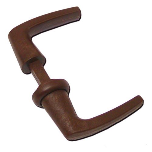 MANIGLIE COPPIA CON QUADRO 7MM MARRONE BLISTER