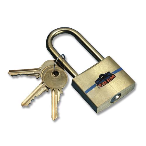 LUCCHETTO OTTONE CON ARCO INOX 50X34MM