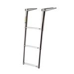 SCALETTA TELESCOPICA IN INOX RIBALTABILE PER BARCHE A VELA 3 GRADINI