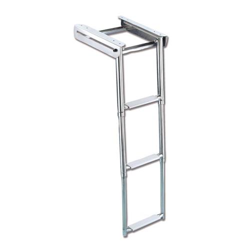 SCALETTA TELESCOPICA ESTRAIBILE A SCOMPARSA 3 GRADINI STRETTA SOTTO PLANCIA