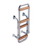 SCALETTA PIEGHEVOLE PER SPECCHIO DI POPPA INOX "KAPPA" 3 GRADINI