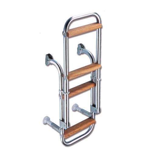 SCALETTA PIEGHEVOLE PER SPECCHIO DI POPPA INOX "KAPPA" 5 GRADINI