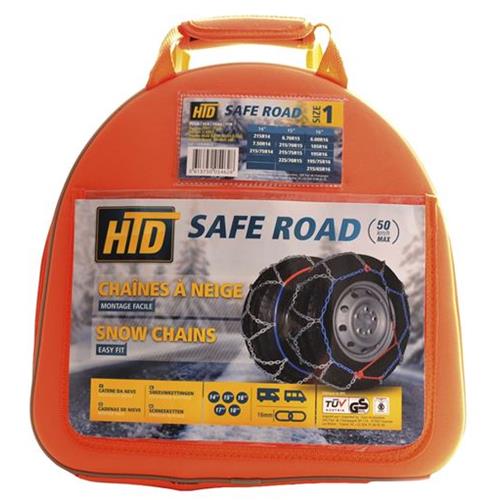 CATENE DA NEVE ANCHE X DUCATO 14/15Q 215/70/15 SAFE ROAD TG1 16MM CUSTODIA CON CERNIERA ROTTA