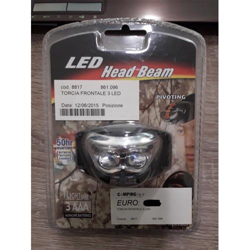 TORCIA FRONTALE 3 LED