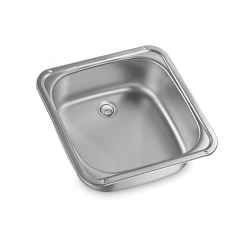 LAVELLO INOX QUADRATO 370X370 P125MM VA910