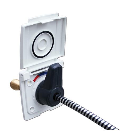 PRESA ESTERNA ACQUA CON MISCELATORE TUBO 150MM ATT. PORTA GOMMA 15MM