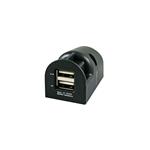 PRESA USB DOPPIA 3.1A NERO DA APPOGGIO FISS. A VITI