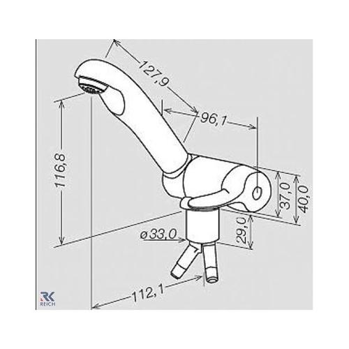 MISCELATORE CARAVAN STYLE 3000 CROMO CON INTERRUTTORE 33MM