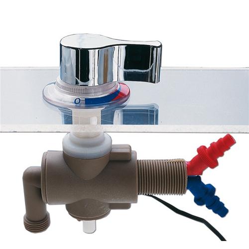 MISCELATORE CARAVAN SOTTOPIANO STYLE 2000 CROMO CON INTERRUTTORE