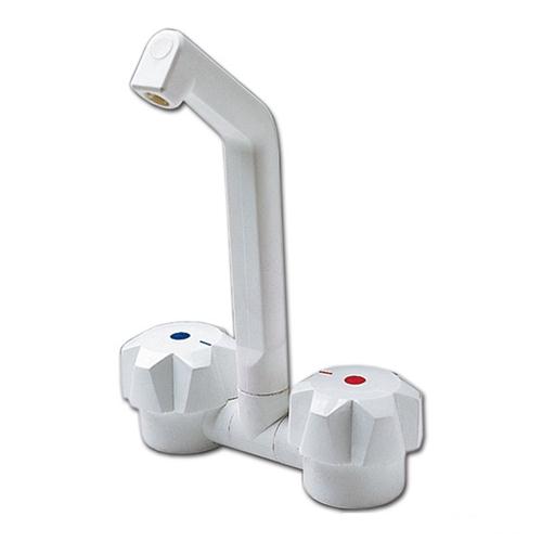 MISCELATORE CARAVAN IN ABS DE LUXE BIANCO CON INTERRUTTORE 2X20MM