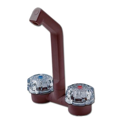 MISCELATORE CARAVAN IN ABS DE LUXE MARRONE CON INTERRUTTORE 2X20MM