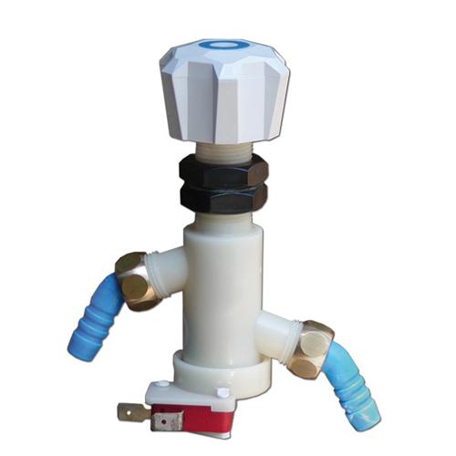 RUBINETTO CARAVAN SOTTOPIANO IN ABS BIANCO CON INTERRUTTORE