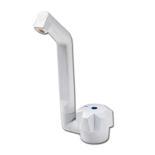 RUBINETTO CARAVAN IN ABS DE LUXE BIANCO CON INTERRUTTORE 20MM