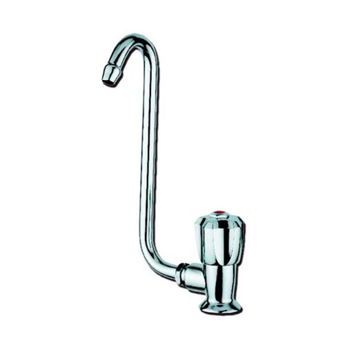 RUBINETTO A UNA MANOPOLA CROMO CON COLLO ABBATTIBILE DX