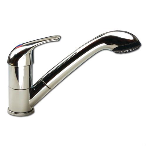 MISCELATORE MONOCOMANDO KAMA ESTRAIBILE CON DOCCIA ESTRAIBILE E INTERRUTTORE 36MM