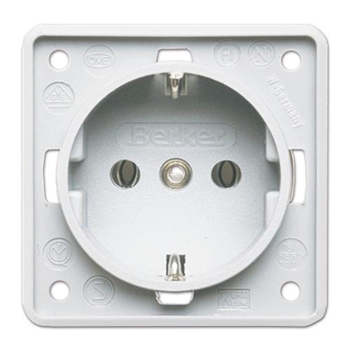 PRESA 230V SCHUKO BIANCO BERKER