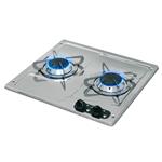 PIANO COTTURA A GAS CON 2 FUOCHI 1900+1900W BURNY