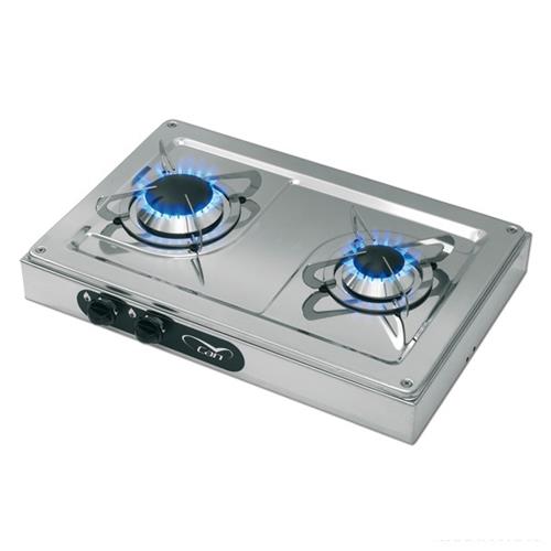 PIANO COTTURA A GAS CON 2 FUOCHI 1000+1900W HOTTY