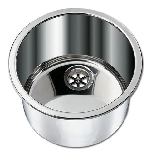 LAVELLO INOX TONDO DIAM 330MM BOTTATO