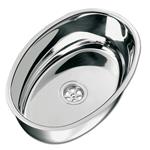 LAVELLO INOX OVALE 380X260MM
