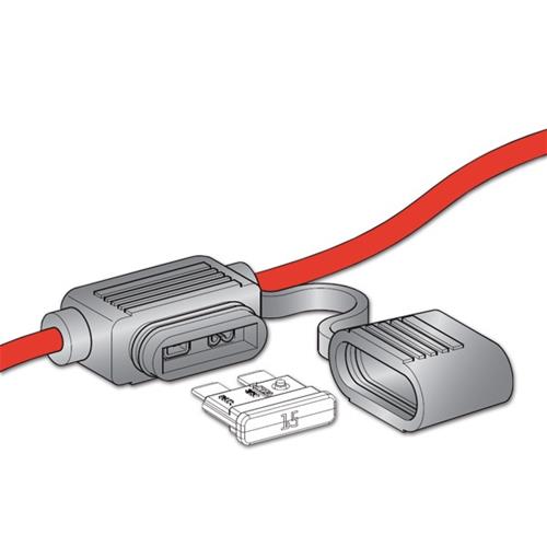 PORTAFUSIBILE VOLANTE PRECABLATO UNIVAL CON CAPPUCCIO