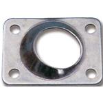 BASE RETTANGOLARE 60° INOX Ø25MM