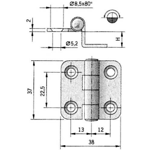 CERNERA INOX 37X38MM