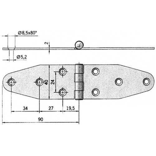 CERNERA INOX 30X180MM