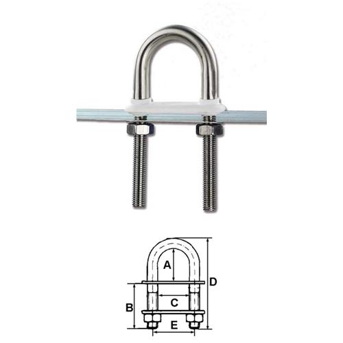 GOLFARE INOX A BATTENTE TORNITO CON SALVA POPPA  Ø12MM