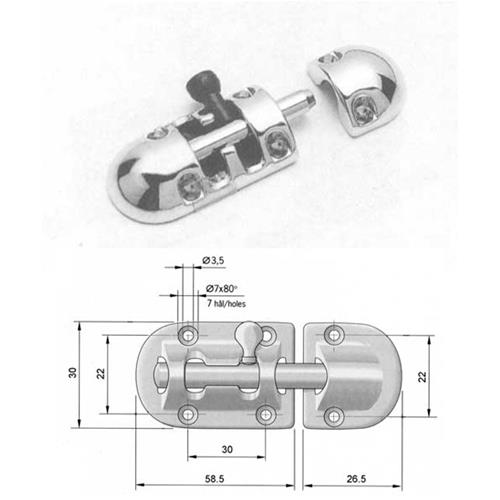 FERMAPORTA OTTONE 85MM