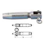 TERMINALE INOX A FORCELLA Ø 9MM