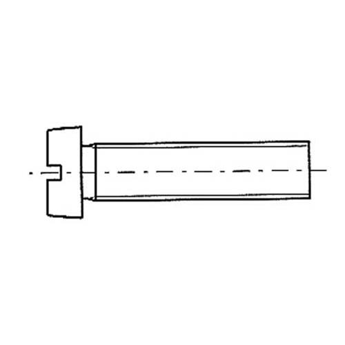 VITI INOX TESTA CILINDRICA TAGLIO Ø4X20MM 6PZ