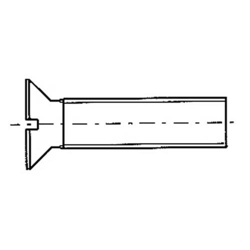 VITI INOX TESTA SVASATA TAGLIO Ø3X20MM 5PZ
