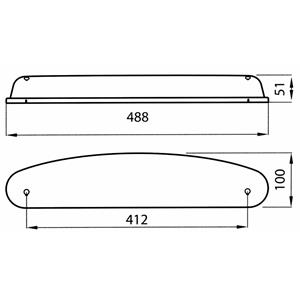 PLAFONIERA ESTERNA LUNA 11W DULUX GRIGIA