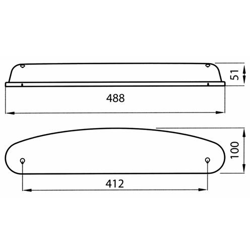 PLAFONIERA ESTERNA LUNA 11W DULUX GRIGIA