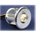 SPOT A LED BLU DA INCASSO TONDO CROMATO