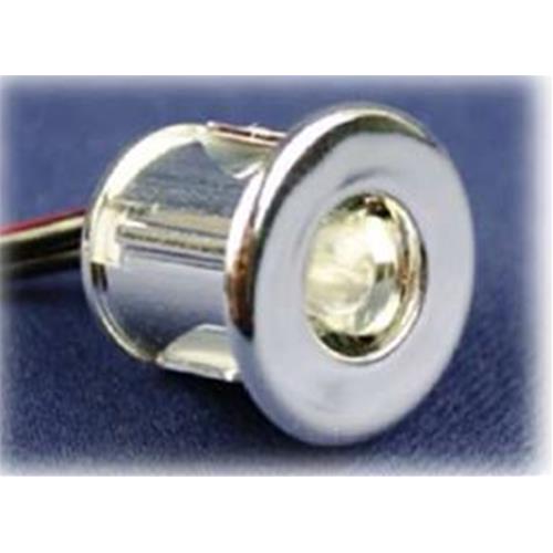 SPOT A LED DA INCASSO TONDO CROMATO 3000K