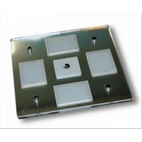 PLAFONIERA A LED QUADRUPLA TOUCH 4000K CON LUCE NOTTURNA