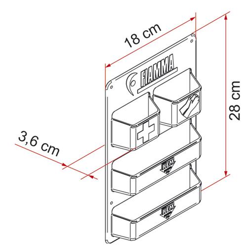 PORTA OGGETTI PER SPORTELLO CASSETTA POCKET KASSETT 06339-01-