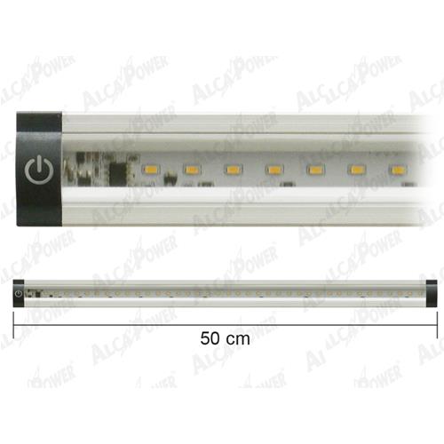 BARRA PROFILO TRIANGOLARE LED IN ALLUMINIO 5W 50CM CON INTERRUTTORE 4000K