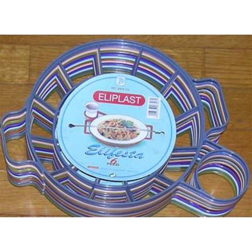 SUPPORTO PORTA PIATTI IN PLASTICA KIT 6PZ