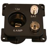 PRESA 12VAUTO+TV+SAT (PRESA 12V ACCEND.+TV 9,5+SAT) NERO