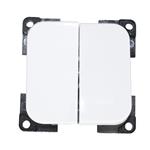 INTERRUTTORE UNIPOLARE DOPPIO BIANCO