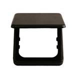 CORNICE A UN MODULO NERO CON COPERCHIO