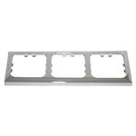 CORNICE A TRE MODULI CROMO