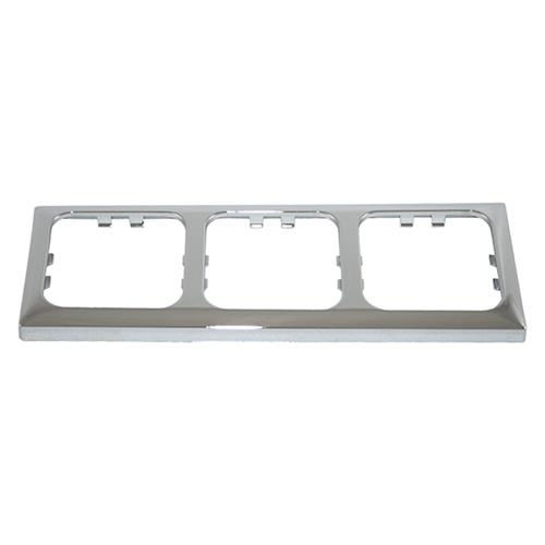 CORNICE A TRE MODULI CROMO