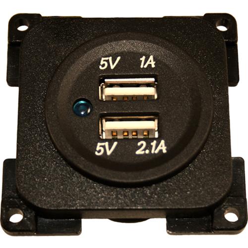 PRESA USB DOPPIA 3.1A NERO